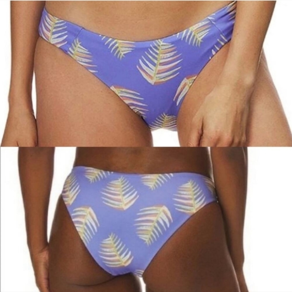 PATAGONIA Women's Sunamee Bikini Bottoms Palm Purple. Reversable. Size M NWT